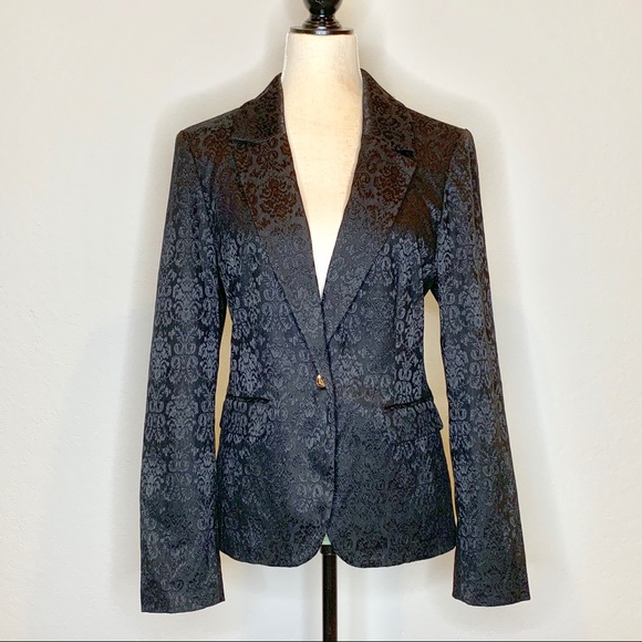 Dana Buchman Damask Black Blazer - Picture 6 of 9